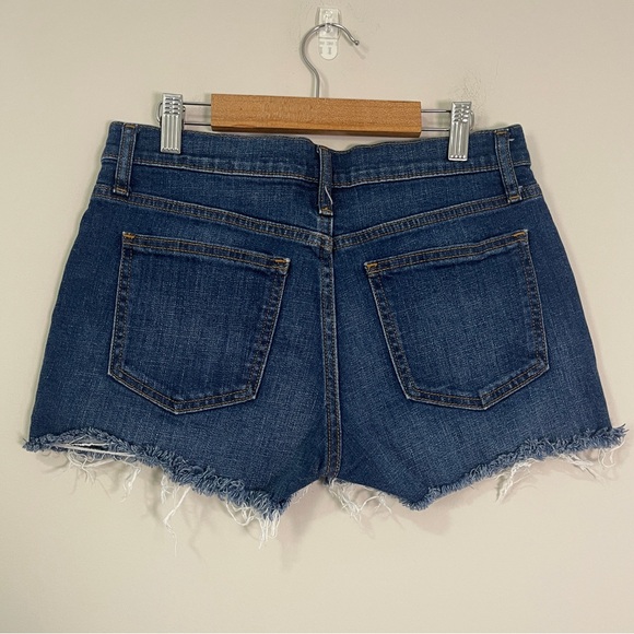 GAP Womens Jean Shorts Size 26 Blue 3" Short Dark Wash Cut Off Denim - Picture 5 of 11